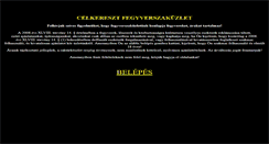Desktop Screenshot of celkeresztfegyverszakuzlet.hu